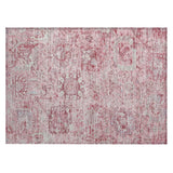 Machine Washable Indoor/ Outdoor Vintage Traditional Chantille Rug