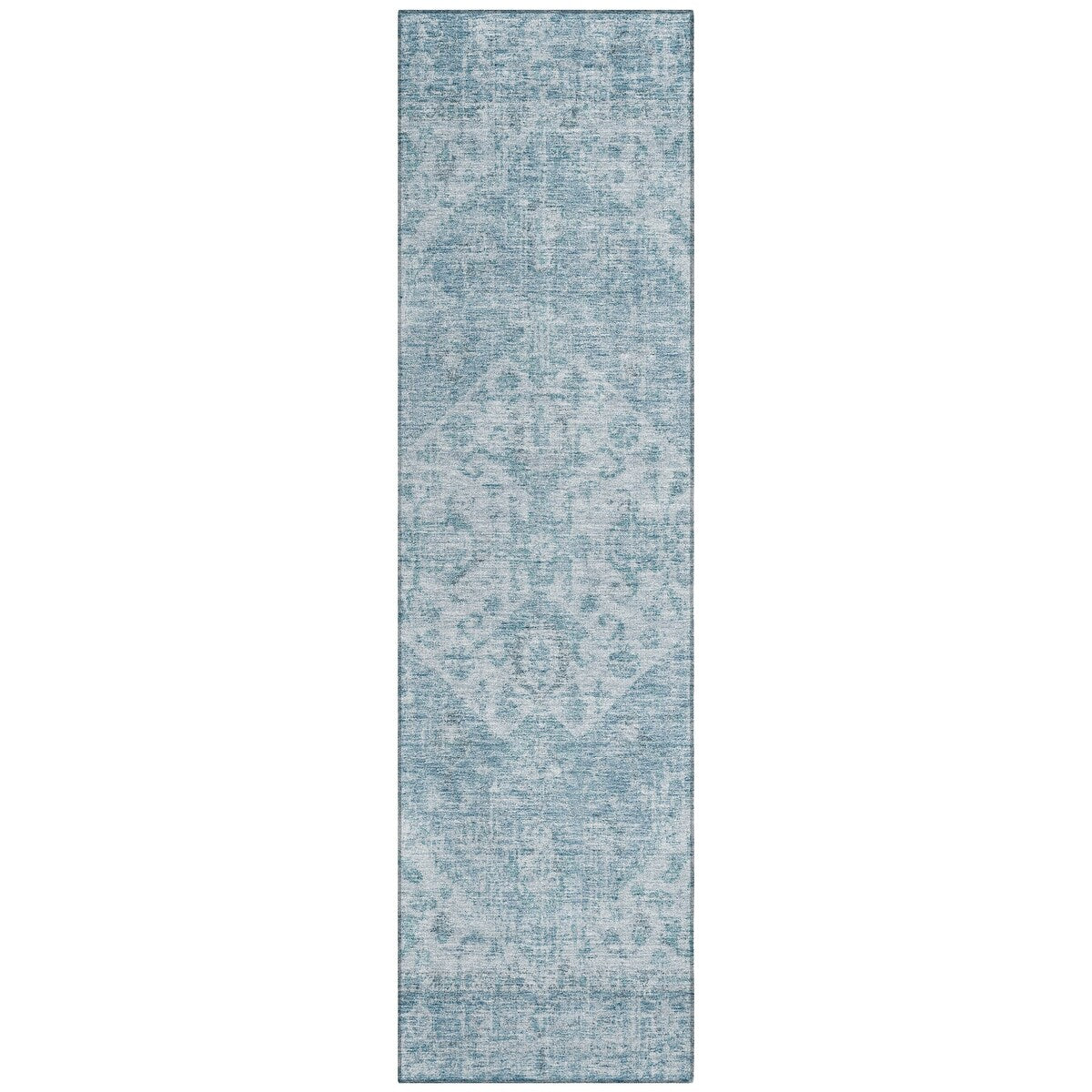 Machine Washable Indoor/ Outdoor Vintage Traditional Chantille Rug