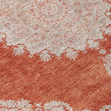 Machine Washable Indoor/ Outdoor Vintage Traditional Chantille Rug