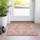 Machine Washable Indoor/ Outdoor Vintage Traditional Chantille Rug