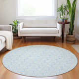 Machine Washable Indoor/ Outdoor Wavy Modern Chantille Rug