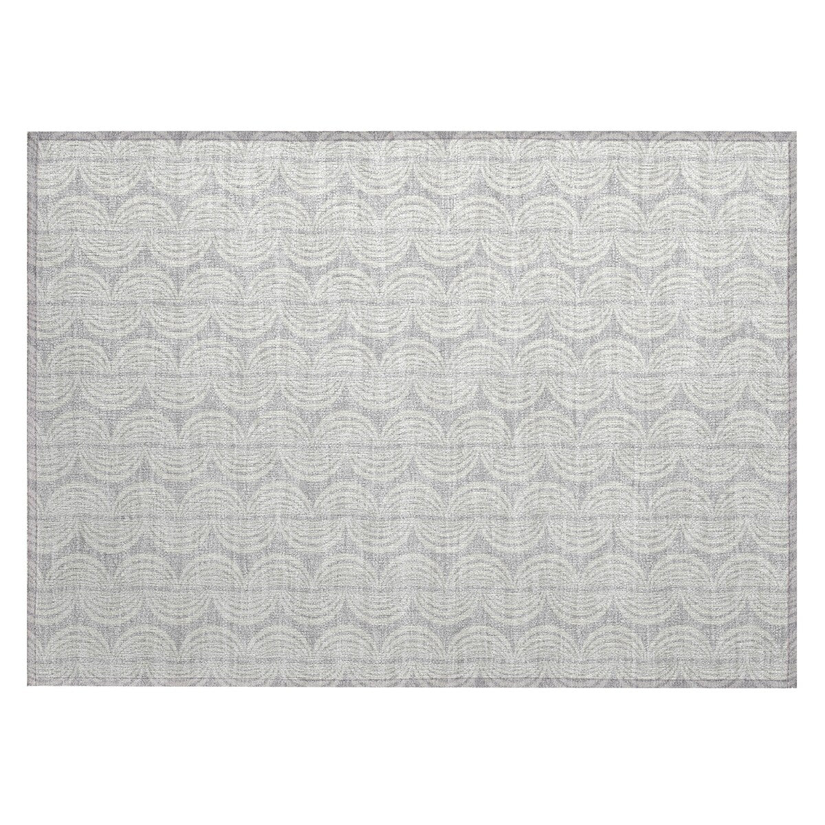 Machine Washable Indoor/ Outdoor Wavy Modern Chantille Rug