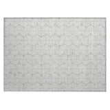 Machine Washable Indoor/ Outdoor Wavy Modern Chantille Rug