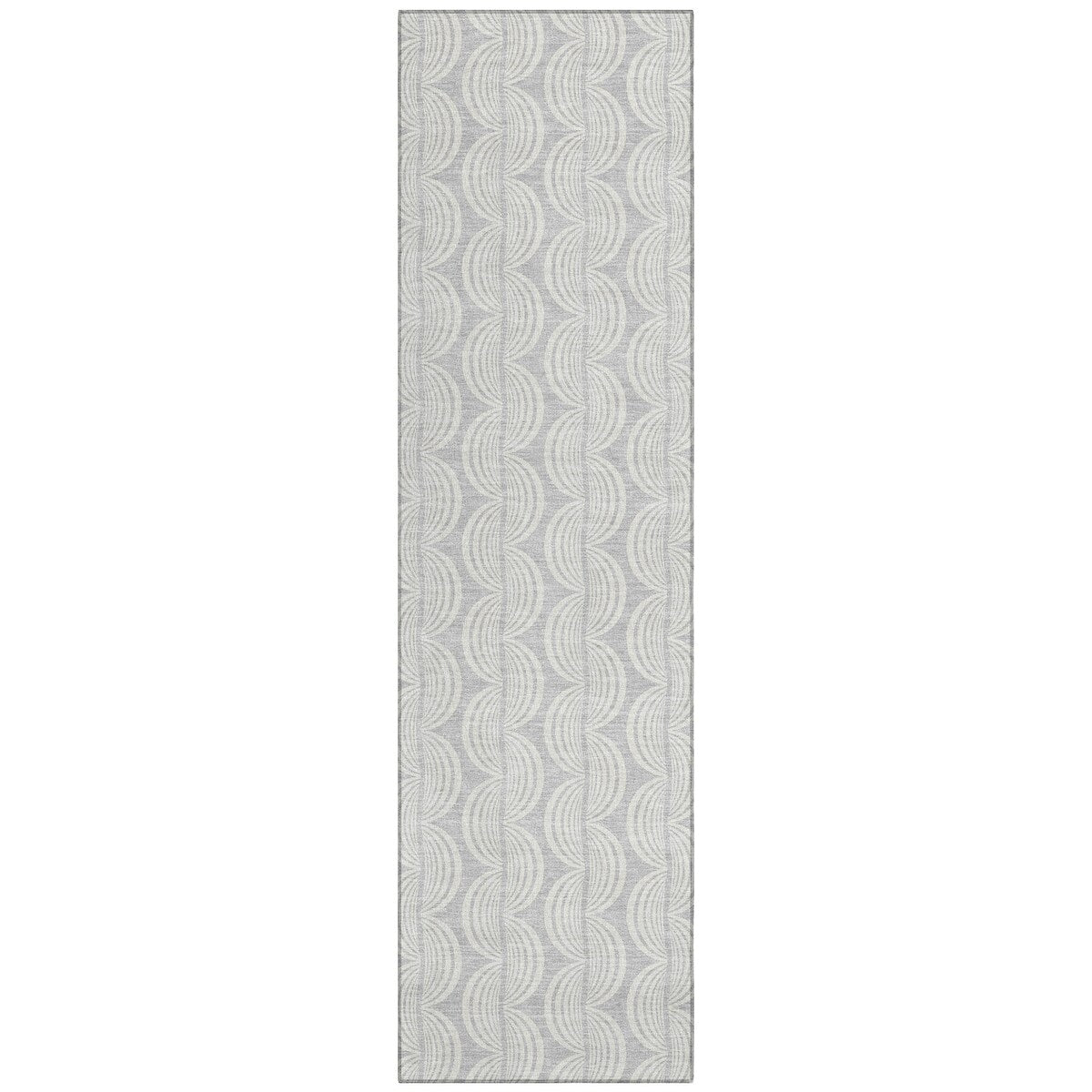 Machine Washable Indoor/ Outdoor Wavy Modern Chantille Rug