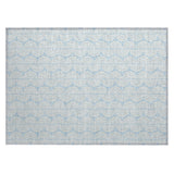 Machine Washable Indoor/ Outdoor Wavy Modern Chantille Rug