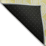 Machine Washable Indoor/ Outdoor Wavy Modern Chantille Rug