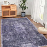 Machine Washable Rug 4x6,Non Slip Rugs for Living Room Bedroom Carpet Stain Resistant,Home Decor - 6' x 7'