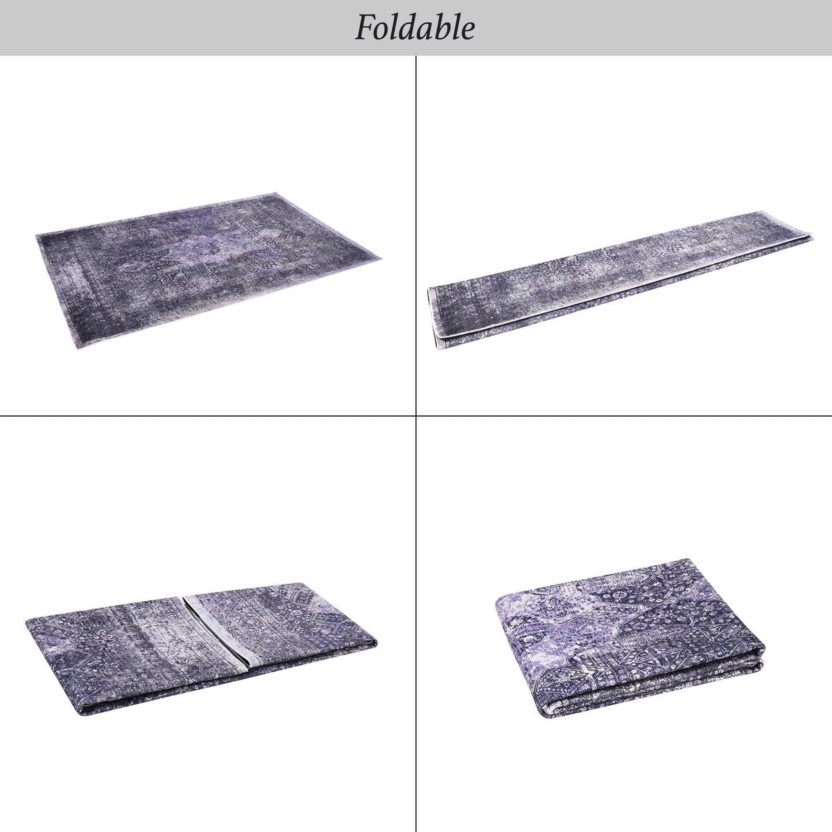 Machine Washable Rug 4x6,Non Slip Rugs for Living Room Bedroom Carpet Stain Resistant,Home Decor - 6' x 7'
