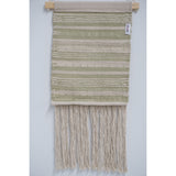 Home&Manor Wool and Cotton Macrame Wall Hanging with Rod Included - Exact Size