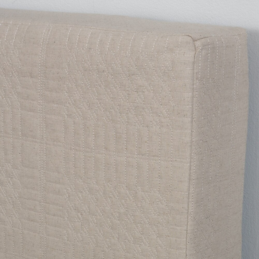 Maddox Adjustable Natural Fabric Headboard by Christopher Knight Home