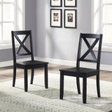 Maddox Crossing Dining Chairs, Set of 2, Dark Seafoam Finish