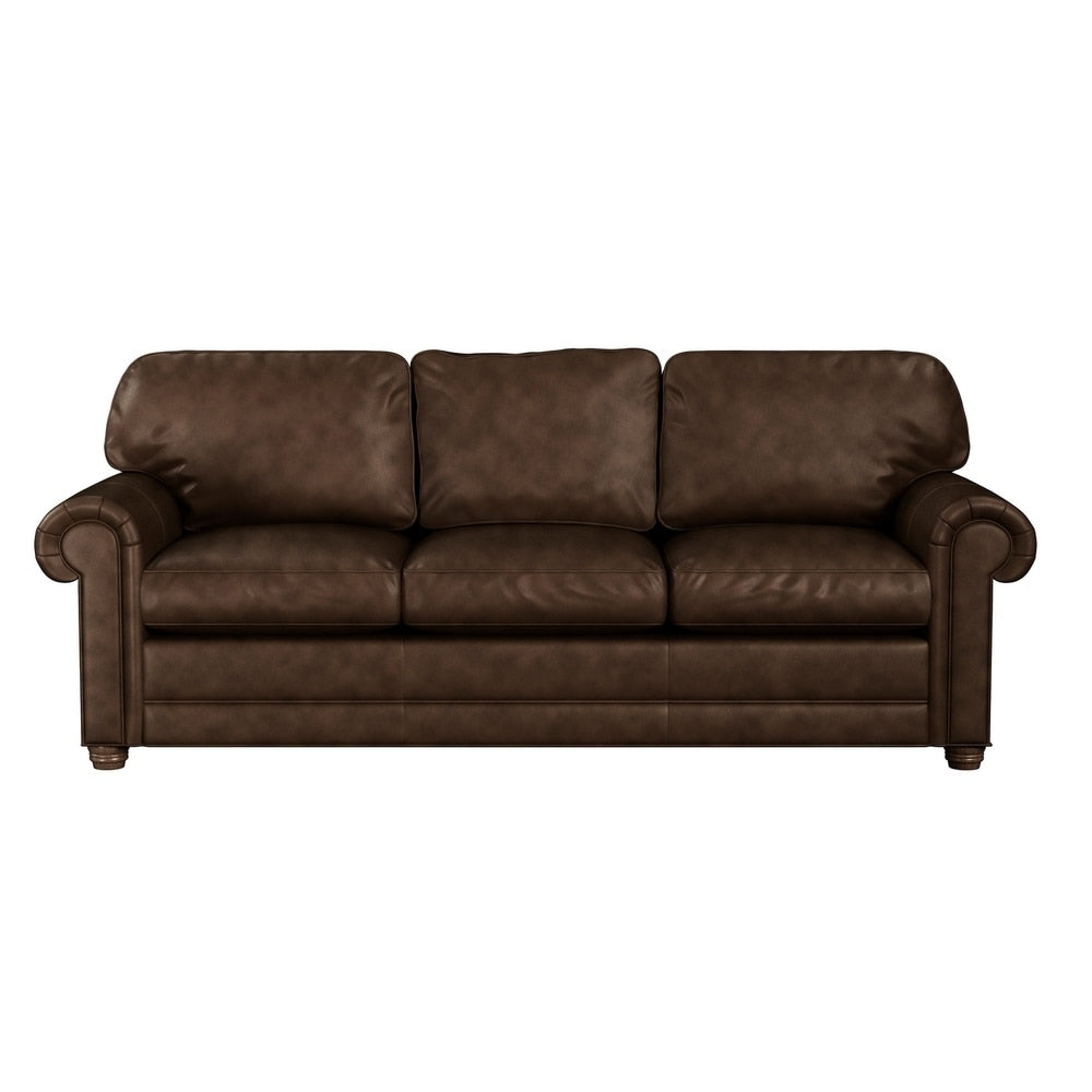 Made to Order Lansdown 100 Top Grain Leather Queen Sleeper Sofa