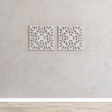MH London - All Season Wall Decor Medallion Bianci Pack of 2 - White