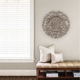 MH London - All Season Wall Decor Medallion Lassi (24" Round) - Grey