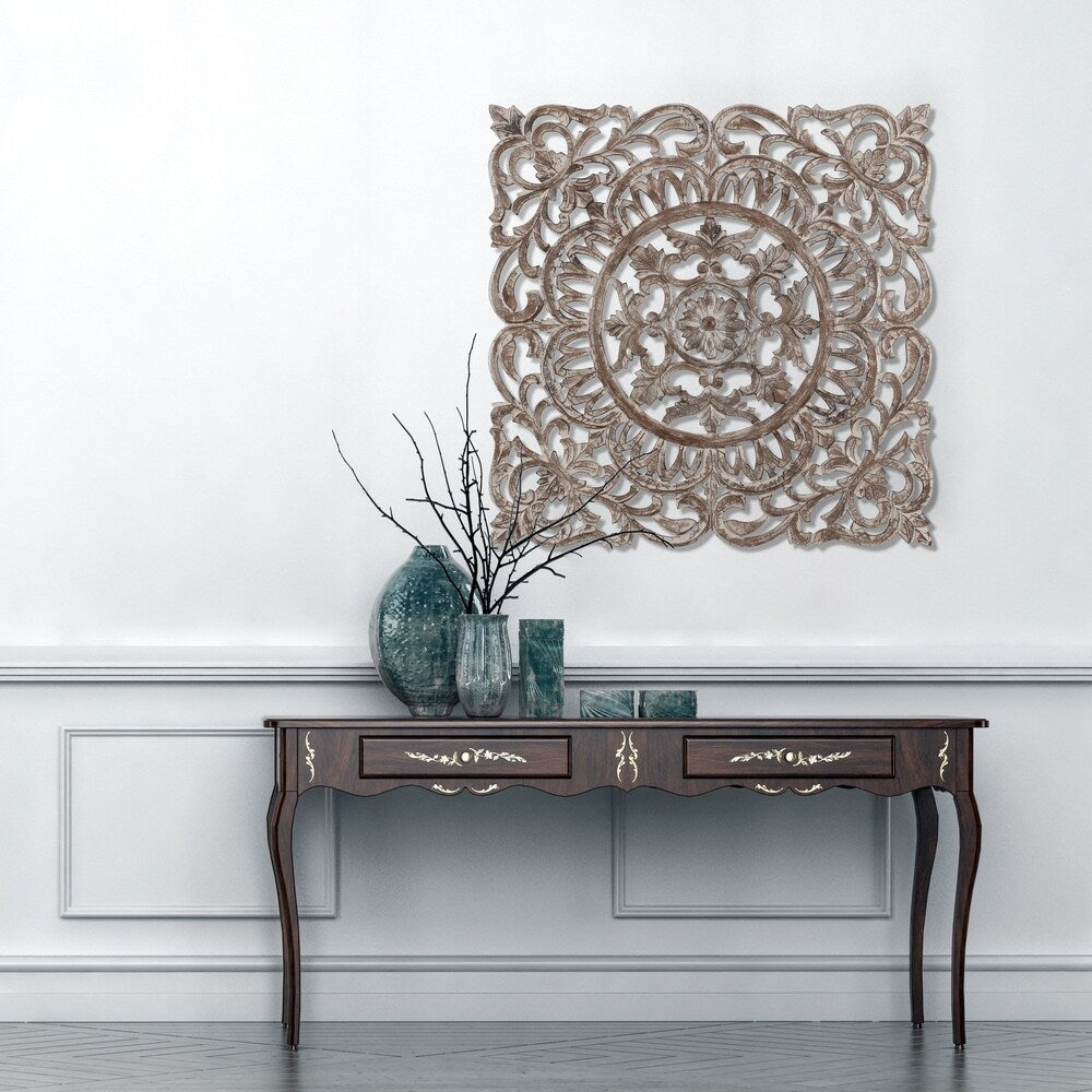 MH London - All Season Wall Decor Medallion Romano Grey 36"