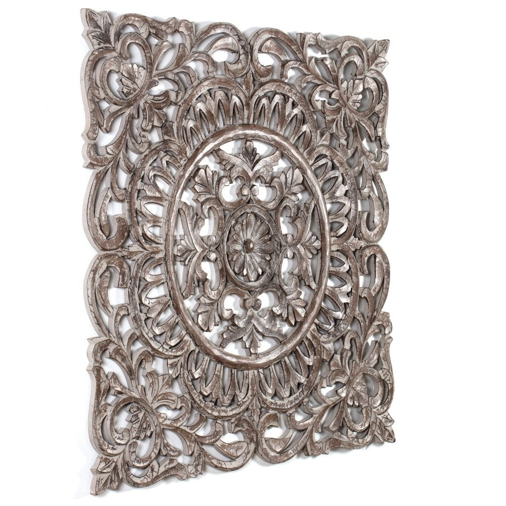 MH London - All Season Wall Decor Medallion Romano Grey 36"