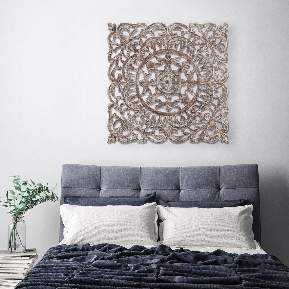 MH London - All Season Wall Decor Medallion Romano Grey 36"