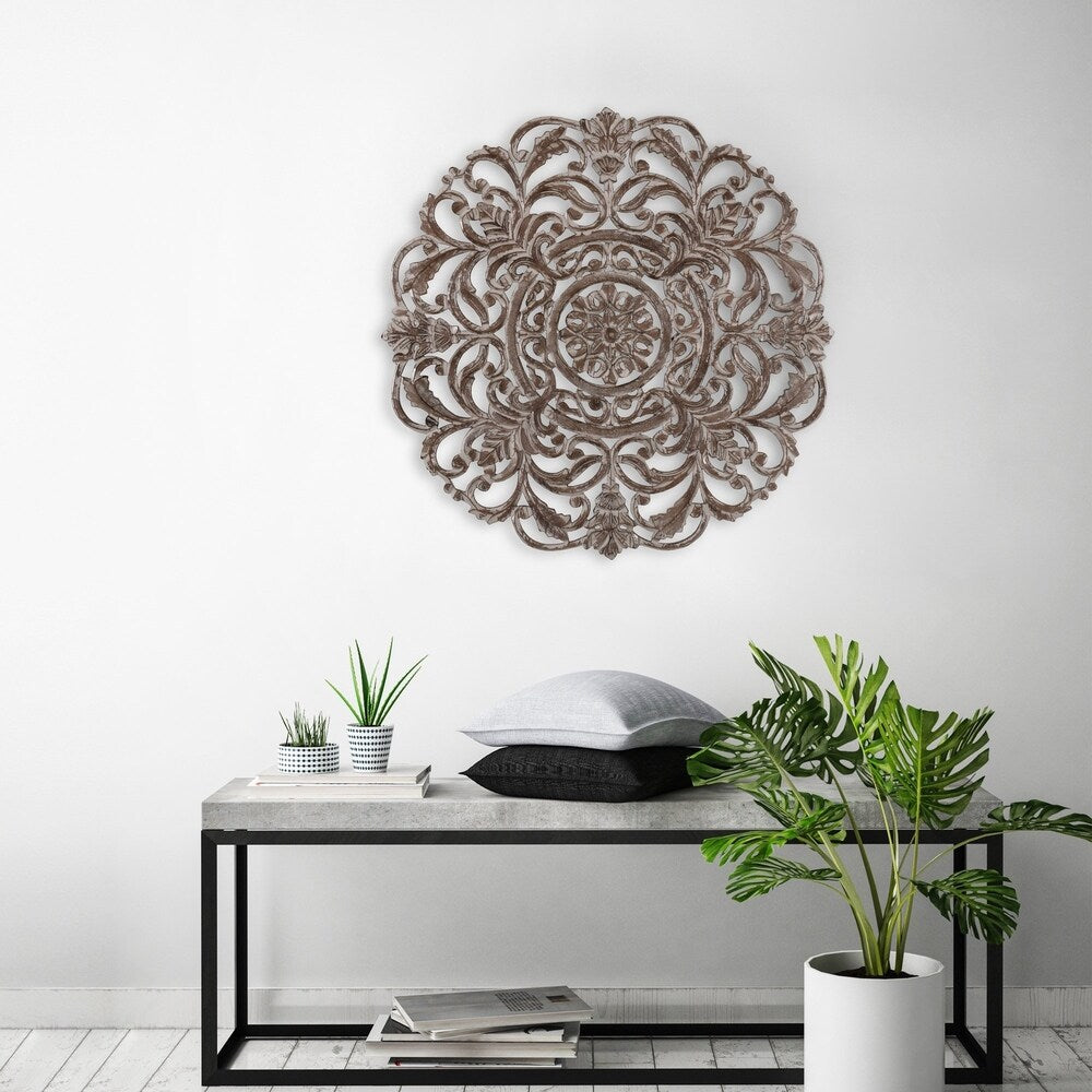 MH London - Wilton Grey Wall Medallion 30"
