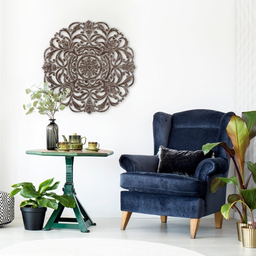 MH London - Wilton Grey Wall Medallion 30"
