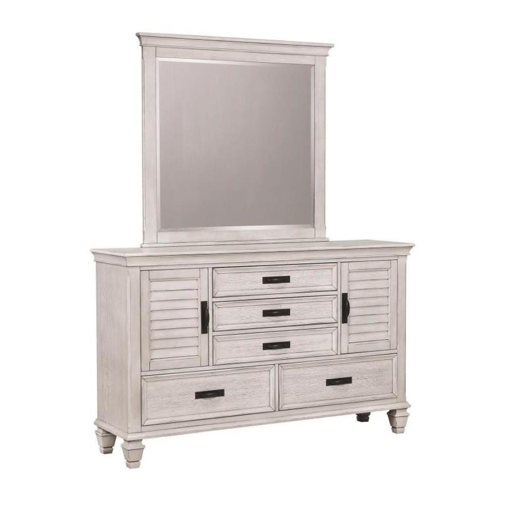 Madeline Antique White 5-piece Bedroom Set