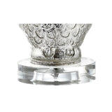 Madeline Owl 19" Glass/Crystal LED Table Lamp, Silver/Ivory by JONATHAN Y