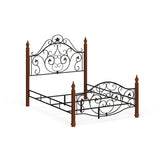 Madera Graceful Scroll Bronze Iron Metal Bed by iNSPIRE Q Classic