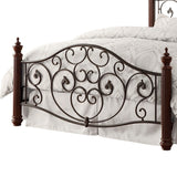 Madera Graceful Scroll Bronze Iron Metal Bed by iNSPIRE Q Classic
