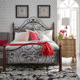 Madera Graceful Scroll Bronze Iron Metal Bed by iNSPIRE Q Classic
