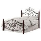 Madera Graceful Scroll Bronze Iron Metal Bed by iNSPIRE Q Classic