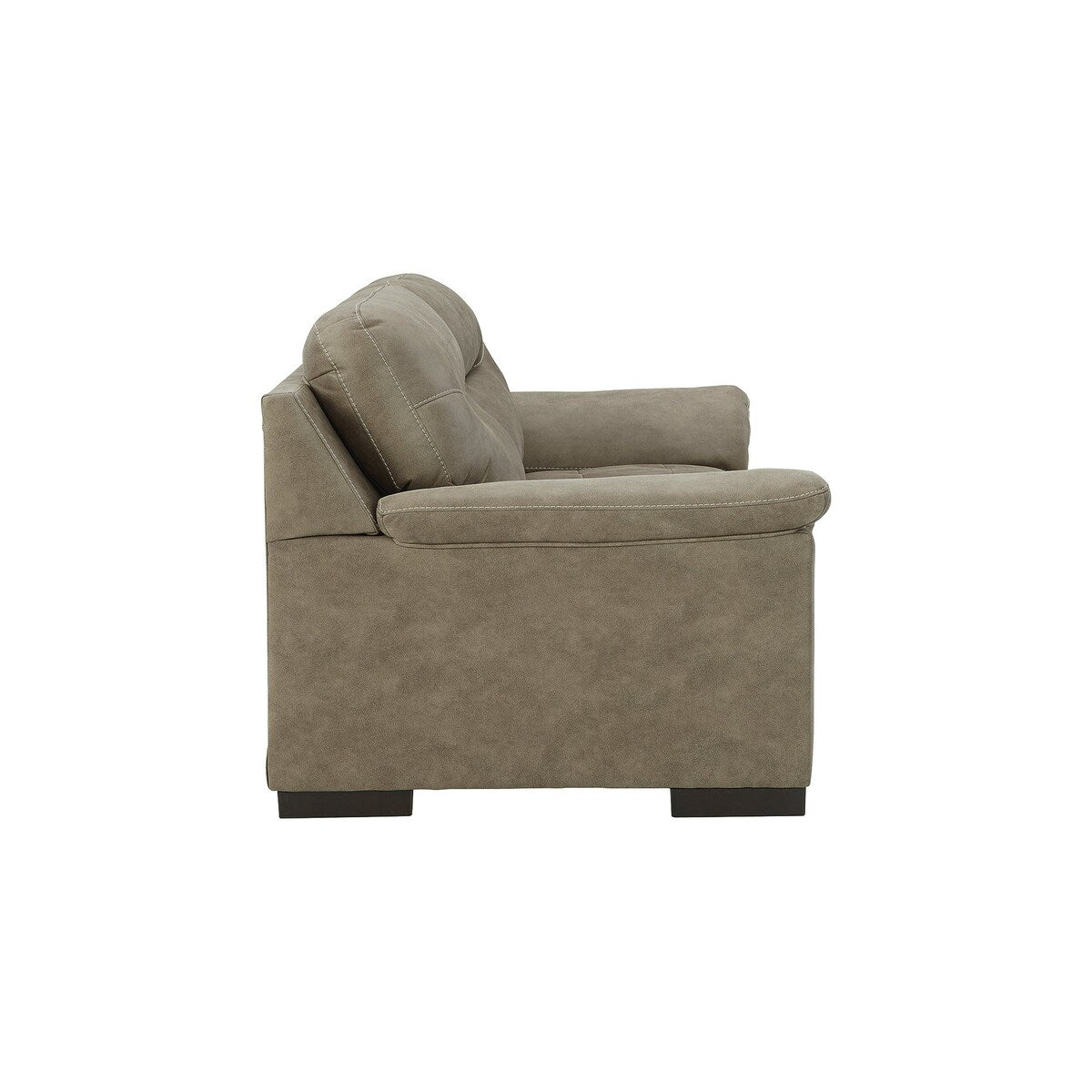 Maderla Upholstered Brown Loveseat - 71"W x 40"D x 38"H