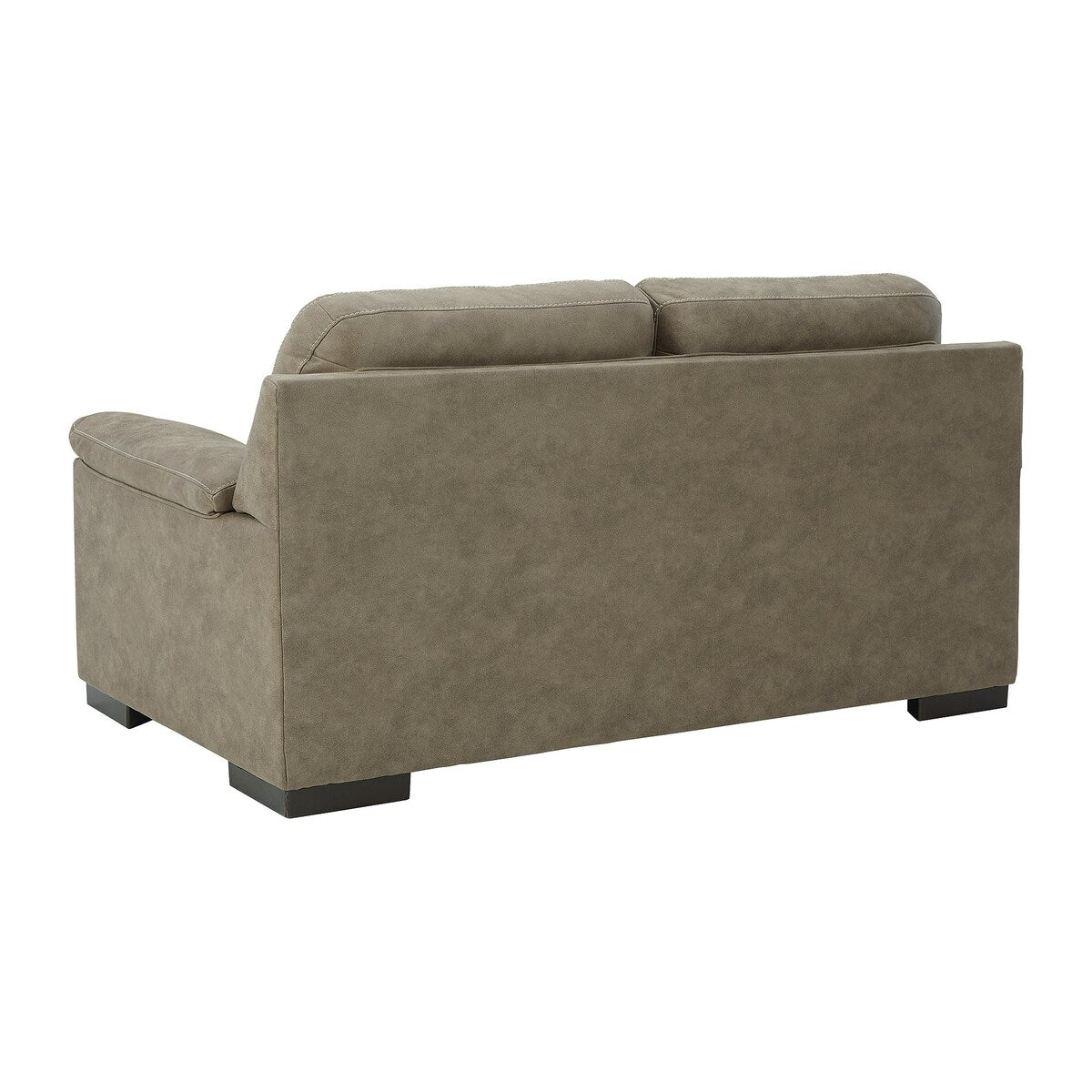 Maderla Upholstered Brown Loveseat - 71"W x 40"D x 38"H