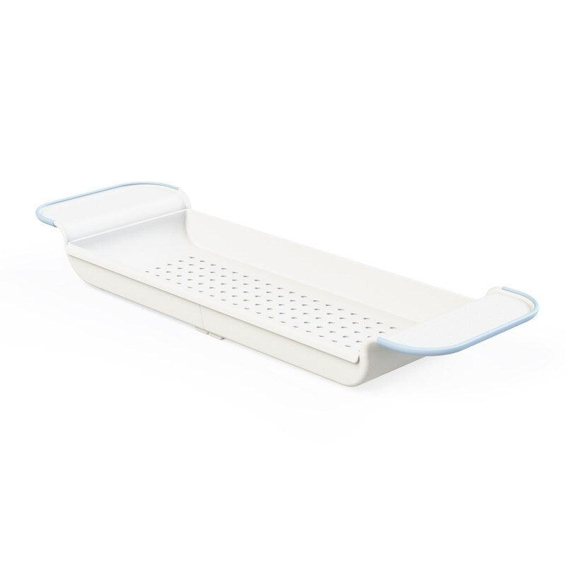 Madesmart 95-71115-06.6 White Expandable Bath Tray For Bathtubs