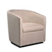 US Pride Furniture Madge Grey/Beige Fabric/Foam/Wood Contemporary Swivel Accent Chair