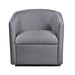 US Pride Furniture Madge Grey/Beige Fabric/Foam/Wood Contemporary Swivel Accent Chair