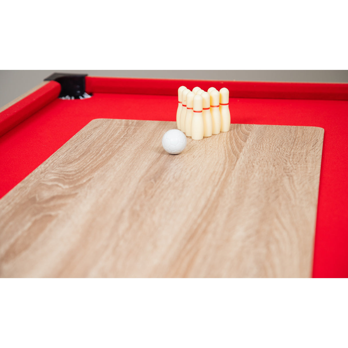 Hathaway Madison 54-inch 6-in-1 Multi Game Room Table, Foosball, Glide Hockey, Table Tennis, Mini Shuffleboard, Mini Bowling