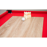 Hathaway Madison 54-inch 6-in-1 Multi Game Room Table, Foosball, Glide Hockey, Table Tennis, Mini Shuffleboard, Mini Bowling