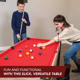 Hathaway Madison 54-inch 6-in-1 Multi Game Room Table, Foosball, Glide Hockey, Table Tennis, Mini Shuffleboard, Mini Bowling