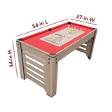 Hathaway Madison 54-inch 6-in-1 Multi Game Room Table, Foosball, Glide Hockey, Table Tennis, Mini Shuffleboard, Mini Bowling