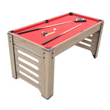 Hathaway Madison 54-inch 6-in-1 Multi Game Room Table, Foosball, Glide Hockey, Table Tennis, Mini Shuffleboard, Mini Bowling