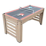 Hathaway Madison 54-inch 6-in-1 Multi Game Room Table, Foosball, Glide Hockey, Table Tennis, Mini Shuffleboard, Mini Bowling