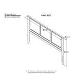 Madison Headboard King White