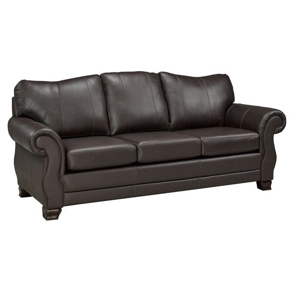 Madison Italian Leather Sofa and Loveseat Set