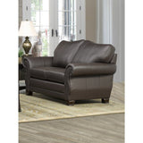 Madison Italian Leather Sofa and Loveseat Set