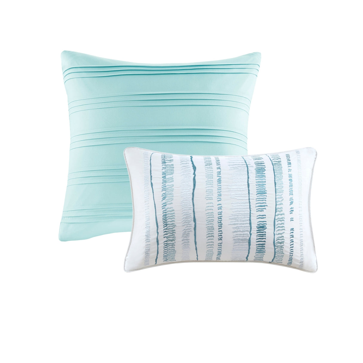 Madison Park Anchorage 8 Piece Printed Seersucker Comforter and Quilt Set Collection