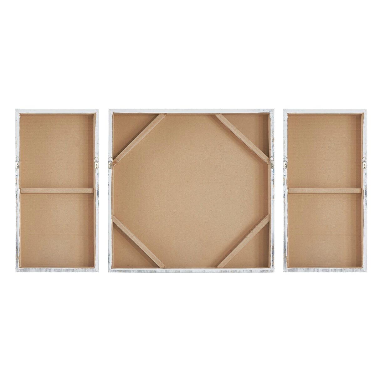 Madison Park Blue Midst Forest Gold Foil Triptych 3-piece Canvas Wall Art Set