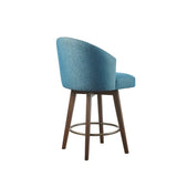 Madison Park Boyle Upholstered 360 Degree Swivel Counter Stool 26" H