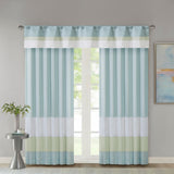 Madison Park Chester Polyoni Pintuck Curtain Panel