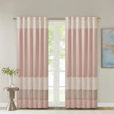 Madison Park Chester Polyoni Pintuck Curtain Panel