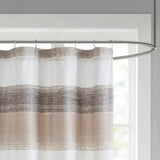 Madison Park Essentials Barret Stripe Print Shower Curtain