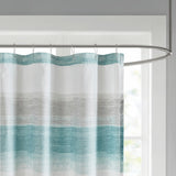 Madison Park Essentials Barret Stripe Print Shower Curtain